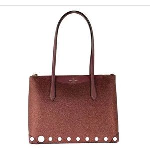 Kate Spade glitter fabric deep nova tote